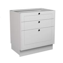 Balcão de Cozinha sem Tampo Évora 3 GV Branco Ártico Balcão de Cozinha sem Tampo Évora 3 GV Branco Ártico