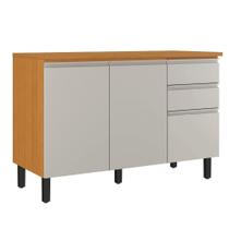 Balcão de Cozinha Triplo Cinamomo/Off White Namur Itatiaia