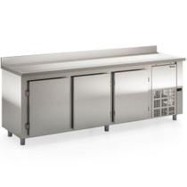 Balcão de Encosto 3 Portas 765 Litros GBFE250 Inox Gelopar 220V