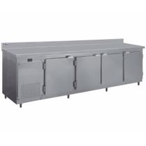 Balcão de Encosto 4 Portas RF046 Inox Frilux 110v