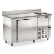 Balcão de Encosto Refrigerado Inox 1,50m GBFE-150 AI CD Gelopar - Cuba Lado Direito