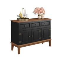 Balcão de Madeira Maciça 3 Portas e 3 Gavetas Balcão de Madeira Maciça 3 Portas e 3 Gavetas