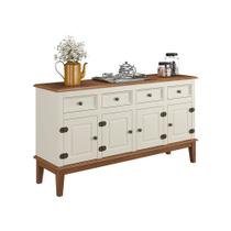 Balcão de Madeira Maciça 4 Portas e 4 Gavetas Balcão de Madeira Maciça 4 Portas e 4 Gavetas