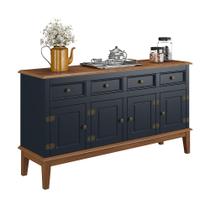 Balcão de Madeira Maciça 4 Portas e 4 Gavetas Balcão de Madeira Maciça 4 Portas e 4 Gavetas