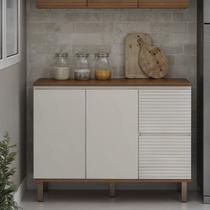 Balcão de Pia 100% Mdf com Tampo e Gaveta Oculta Auris