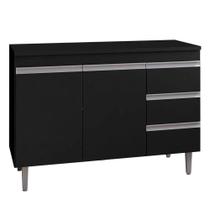 Balcão De Pia Andréia 100 Cm Preto - Ajl Balcão De Pia Andréia 100 Cm Preto - Ajl