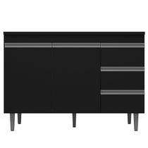 Balcão de Pia Andréia 120 cm Preto AJL Balcão de Pia Andréia 120 cm Preto AJL