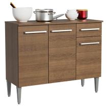 Balcão de Pia Emilly 3 Portas 1 Gaveta Rustic Madesa