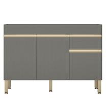 Balcão de Pia Line 120 cm Gris - Kits Paraná Balcão de Pia Line 120 cm Gris - Kits Paraná