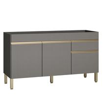 Balcão de Pia Line 150 cm Gris - Kits Paraná Balcão de Pia Line 150 cm Gris - Kits Paraná