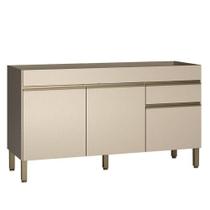 Balcão De Pia Line 150 Cm Vanilla - Kits Paraná Balcão De Pia Line 150 Cm Vanilla - Kits Paraná