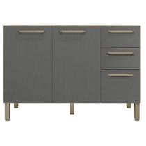 Balcão De Pia Mad Versalhes 120 Cm Freijó Gris - Kits Paraná