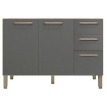 Balcão De Pia Mad Versalhes 120 Cm Freijó Gris - Kits Paraná Balcão De Pia Mad Versalhes 120 Cm Freijó Gris - Kits Paraná