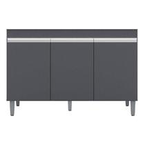 Balcão de Pia Manu 120 cm Cinza Fosco - AJL Balcão de Pia Manu 120 cm Cinza Fosco - AJL