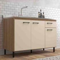 Balcão de Pia Maysa Madeira OAK/Dunas Móveis Sul