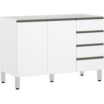 Balcão De Pia Sem Tamp 120cm Branco Balcão De Pia Sem Tamp 120cm Branco