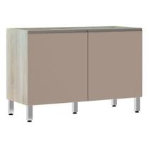Balcão De Pia Sem Tamp 120cm Luci Legno Crem e Connect