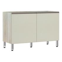 Balcão De Pia Sem Tamp 120cm Luci Legno Crem e Kashmir