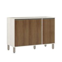 Balcão de Pia sem Tampo para Cozinha 120cm 3 Portas de Abrir Linea Luciane Móveis Balcão de Pia sem Tampo para Cozinha 120cm 3 Portas de Abrir Linea Luciane Móveis