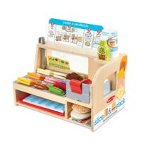 Balcão de Sanduíches de Madeira Melissa & Doug - Brinquedo Slice & Stack Balcão de Sanduíches de Madeira Melissa & Doug - Brinquedo Slice & Stack