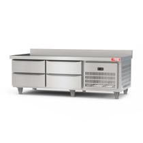 Balcão de Serviço Refrigerado com Gavetas 1,50 Metros Inox BRG15 220V - Red Chameleon
