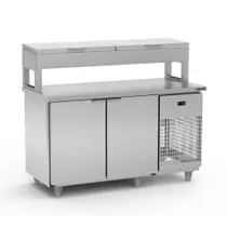 Balcão de Serviço Refrigerado Condimentador 1,50 Metros Inox BSRC1500 220V - Refrimate