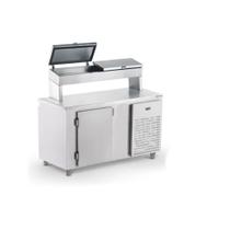 Balcao de servico refrigerado condimentador bsrc1500 s/cuba tampo liso_refrimate Balcao de servico refrigerado condimentador bsrc1500 s/cuba tampo liso_refrimate