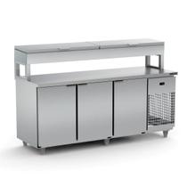 Balcão de Serviço Refrigerado Condimentador Para Cozinha Industrial 2,00m Bsrc 2000 220v - Refrimate