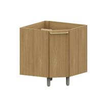 Balcão Diagonal 74cm 1 Pt Elegance Luciane Móveis Freijó/freijó Brasil