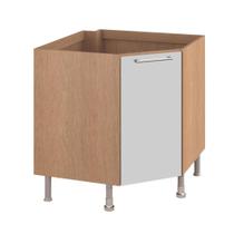 Balcão Ditália Aspen Canto Carv/Branco CD-106 Cozy