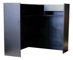 Balcão em L Caixa Atendimento Recepção Preto Cód.200 Balcão em L Caixa Atendimento Recepção Preto Cód.200