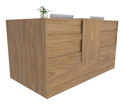 Balcão em L Recepção Caixa 171cm Freijó Syncro - Premium 1.1 Balcão em L Recepção Caixa 171cm Freijó Syncro - Premium 1.1