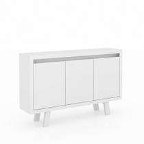 Balcão Escritório com 3 portas Multimóveis CR25028 Branco Balcão Escritório com 3 portas Multimóveis CR25028 Branco