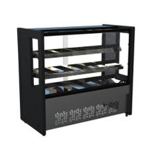 Balcão Estufa 1,25 m Polar Preto Platinum PVE -127v