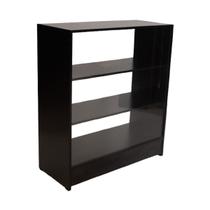 Balcão Expositor Com Vidro 100% Mdf Preto - Suprema Móveis