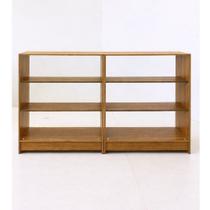 Balcão Expositor Com Vidro E Mdf - 2 Módulos Vitrine Lojas E Comércios Amadeirado - Suprema Móveis