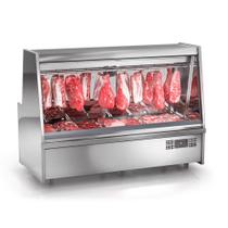 Balcão Expositor Frigorífico Standard Linha Turino Sem Depósito GATS-200AI Aço Inox 220V Gelopar