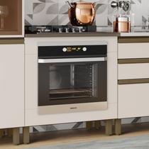 Balcão Forno de Embutir com Tampo Cooktop 100% MDF Aurora Espresso Móveis Bege/Duna/Cristal Balcão Forno de Embutir com Tampo Cooktop 100% MDF Aurora Espresso Móveis Bege/Duna/Cristal