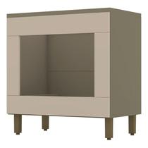 Balcão Forno de Embutir Évelin com Tampo Para Cooktop Duna Cristal Henn