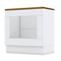 Balcão Forno de Embutir Nova York Branco com Tampo Nature Henn