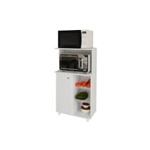 Balcão Fruteira Cozinha BF-3207 c/ 1 Porta 2 Cestos e 1 Nicho Branco - Tecno Mobili