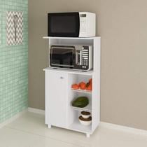Balcão Fruteira para Microondas, 2 Cestos e 1 Porta BF3207 Branco