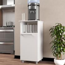 Balcão Gabinete Armário Multiuso Para Água Aparador 1 Porta 1 Nicho Cozinha Branco