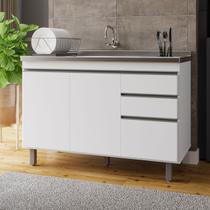 Balcão Gabinete de Cozinha 120cm Sem Tampo 2 Portas Premium Balcão Gabinete de Cozinha 120cm Sem Tampo 2 Portas Premium