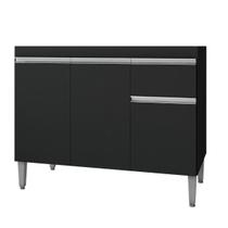 Balcão Gabinete de Cozinha 3 Portas 100cm Tatiane Sem Tampo Balcão Gabinete de Cozinha 3 Portas 100cm Tatiane Sem Tampo