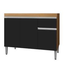 Balcão Gabinete de Cozinha 3 Portas 100cm Tatiane Sem Tampo Balcão Gabinete de Cozinha 3 Portas 100cm Tatiane Sem Tampo
