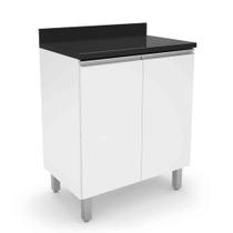 Balcão Gabinete De Cozinha E Lavanderia Com 2 Portas Top Class Branco Batrol