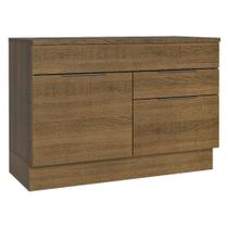 Balcão Gabinete De Pia 120 Cm 1 Portas E 2 Gavetas (com Tampo) Rustic Stella Madesa Rustic Balcão Gabinete De Pia 120 Cm 1 Portas E 2 Gavetas (com Tampo) Rustic Stella Madesa Rustic