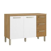 Balcão Gabinete de Pia 120 cm Com Tampo Ametista Kits Paraná