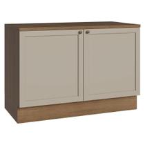 Balcão Gabinete de Pia 120 cm (Com Tampo) Rustic/Crema Vik Madesa